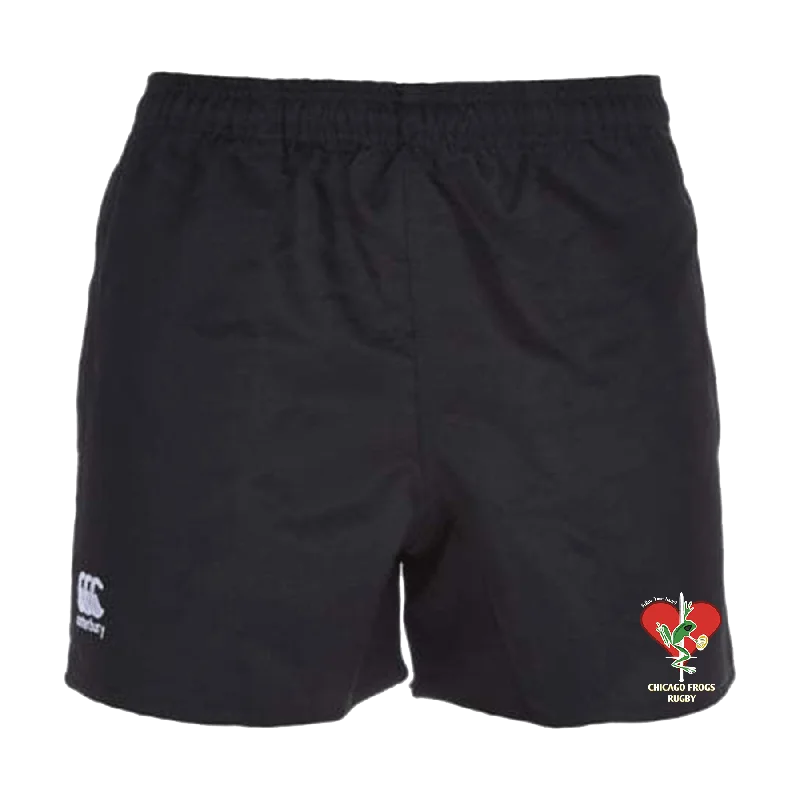 Camping hiking outdoor shine-Frogs Canterbury Black Advantage Rugby Shorts