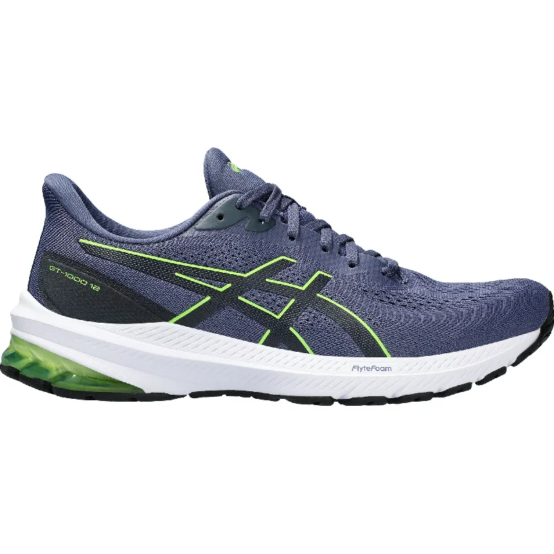 Camping hiking gear robustness-Asics GT 1000 12 Mens Running Shoes - Blue