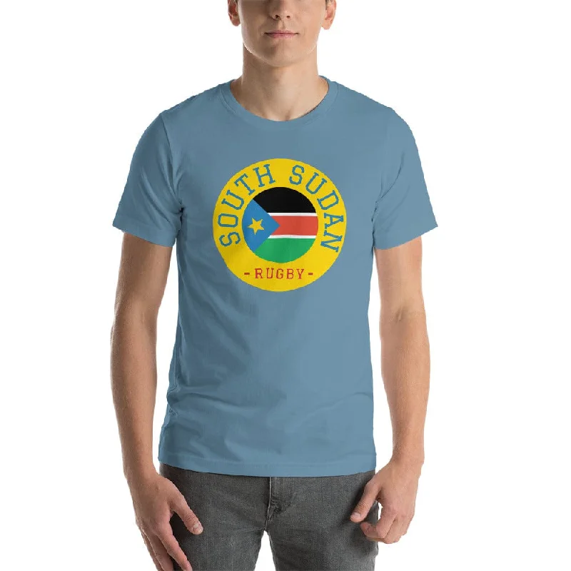 Camping hiking gear breeze-South Sudan Rugby Cotton T-Shirt