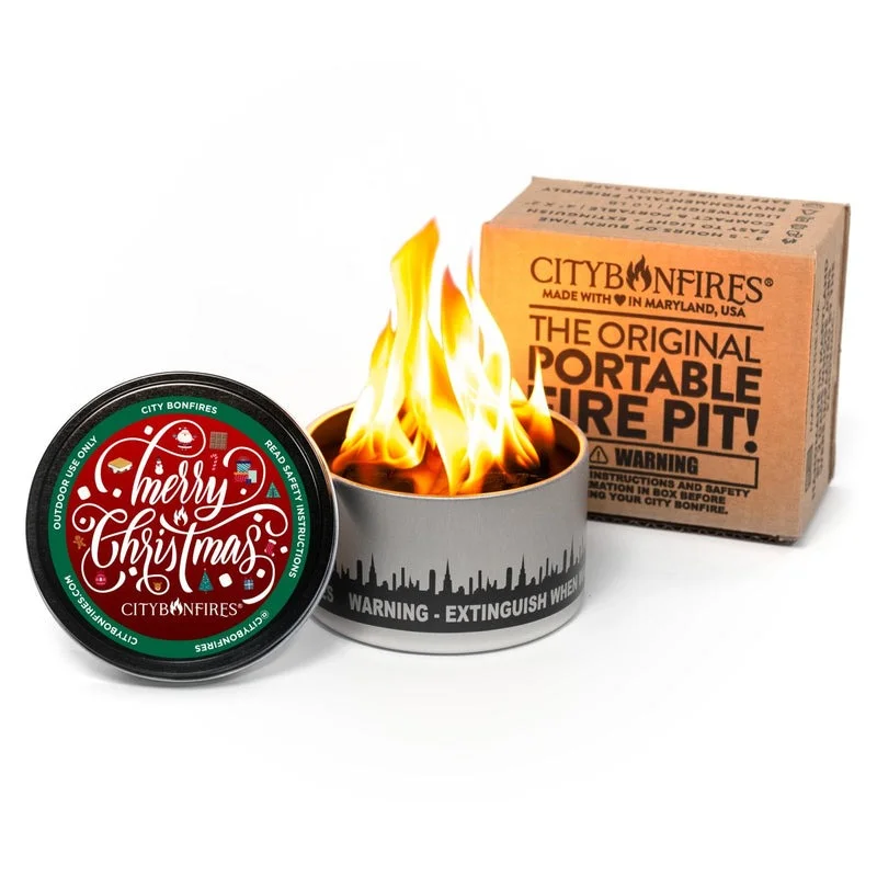 Camping hiking outdoor soul-Christmas Limited Edition Portable Fire Pit