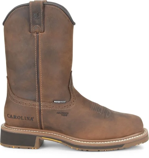 Camping hiking trail spray-Carolina Men's Anchor 10" Waterproof Composite Toe Roper Boot