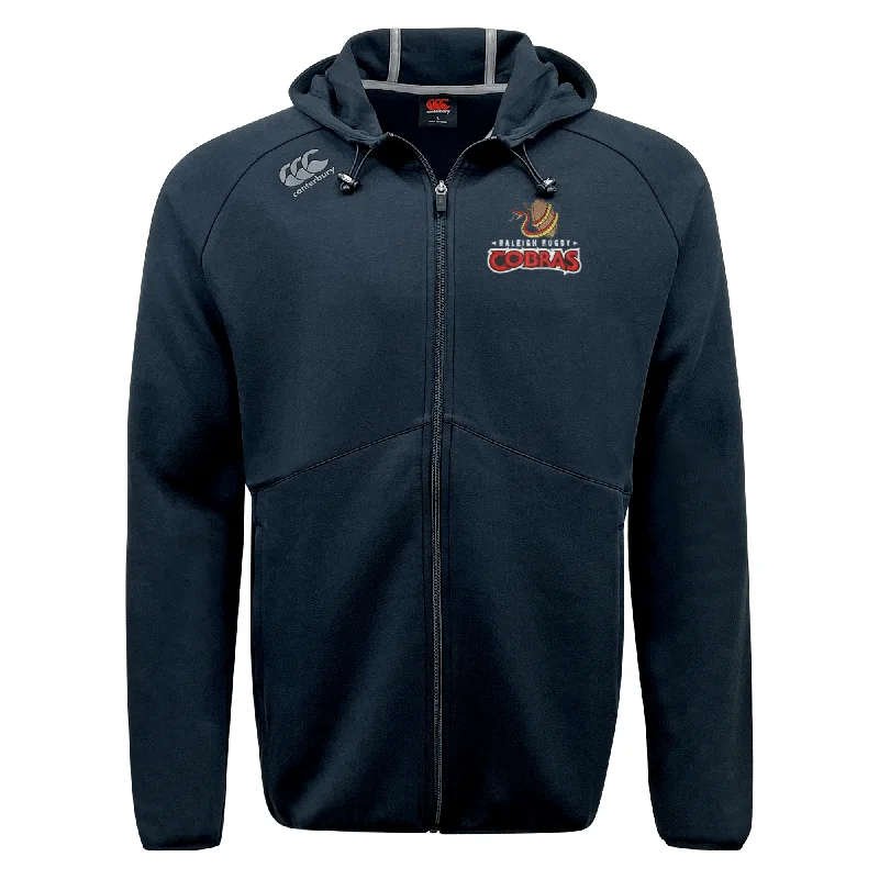 Camping hiking trail frost-Raleigh Cobras Rugby Tempo Full Zip-Hoodie by Canterbury