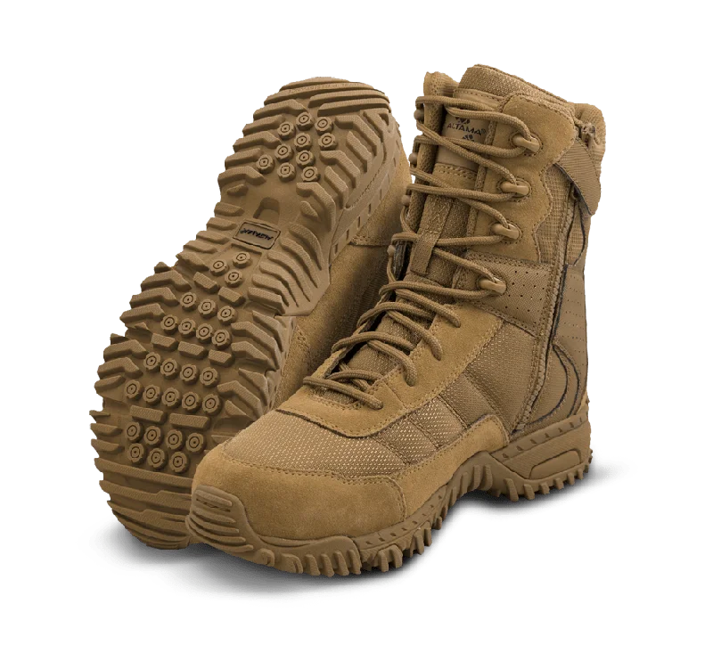 Camping hiking trail drip-Altama Tactical Boots - Vengeance SR 8" Side Zip Boots - Coyote