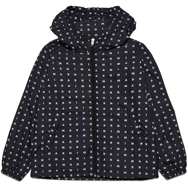 Camping hiking trail wind-Marni Black Jacket