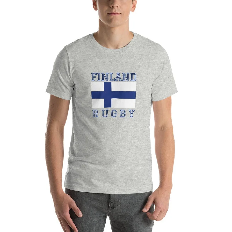 Camping hiking trail hopes-Finland Rugby Cotton T-Shirt