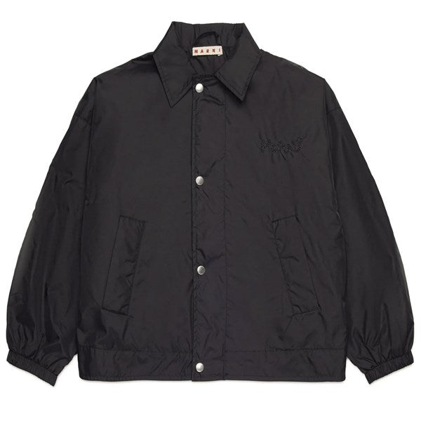 Camping hiking trail haze-Marni Black Jacket