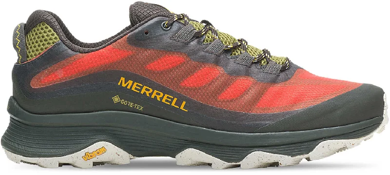 Camping hiking trail open-Merrell Moab Speed GORE-TEX Mens Walking Shoes - Orange