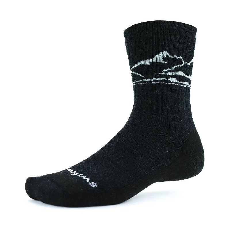 Camping hiking trail fierce-Swiftwick Pursuit Hike Six Mid Socks