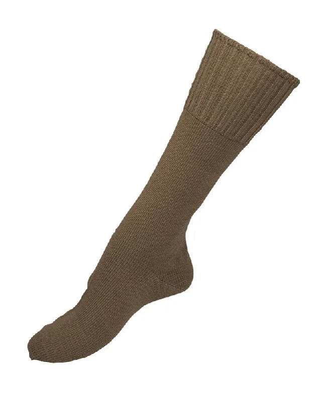 Camping hiking trail realms-Italian Army Wool Mix Socks Coyote