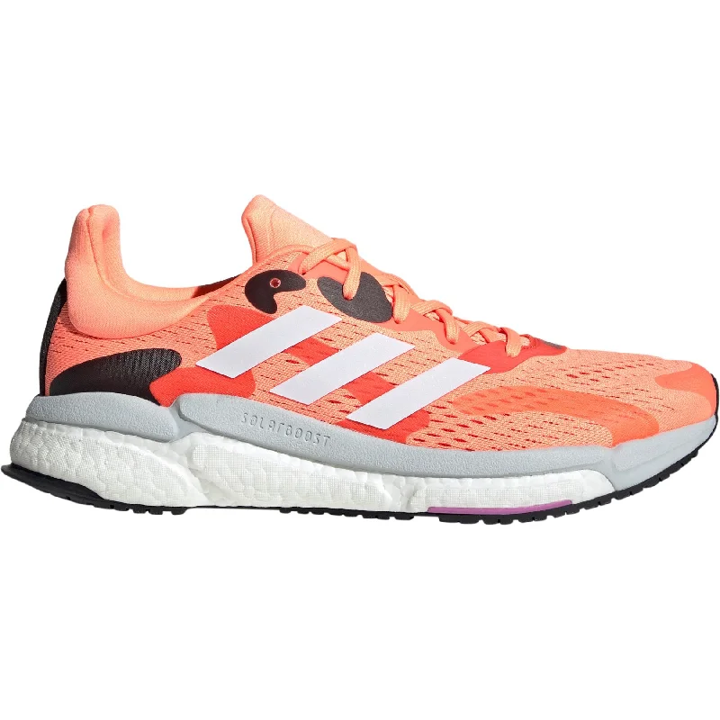 Camping hiking trail soul-adidas Solar Boost 4 Mens Running Shoes - Orange