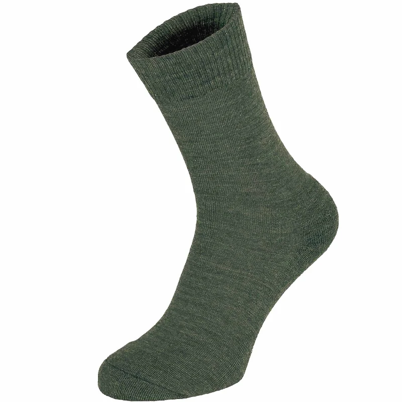 Camping hiking nature pulse-Olive Merino Wool Socks