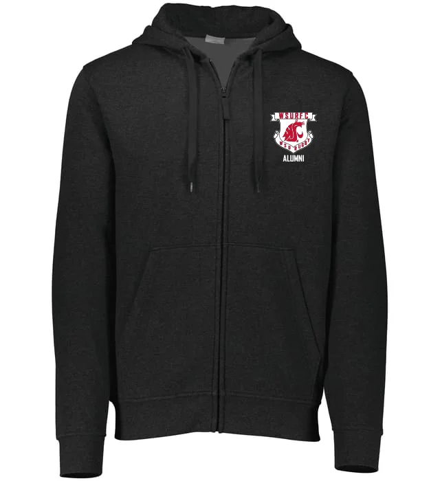 Camping hiking trail scopes-Washington State Rugby Alumni Fleece Full Zip Hoodie