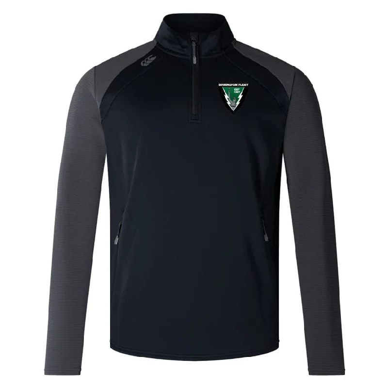 Camping hiking gear glow-Birmingham Rugby Elite 1/4 Zip Top by Canterbury