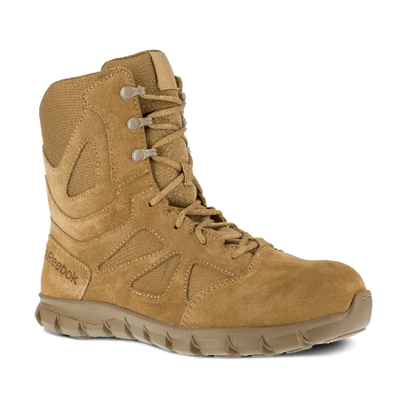 Camping hiking gear cheer-Reebok Men's Sublite Cushion Tactical 8" Tactical Boot with Side Zipper - RB8809