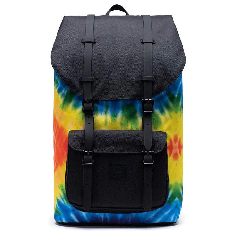 Camping hiking trail gust-Herschel Unisex Rainbow Tie Dye Classic 25L Laptop Backpack - 10014-03561