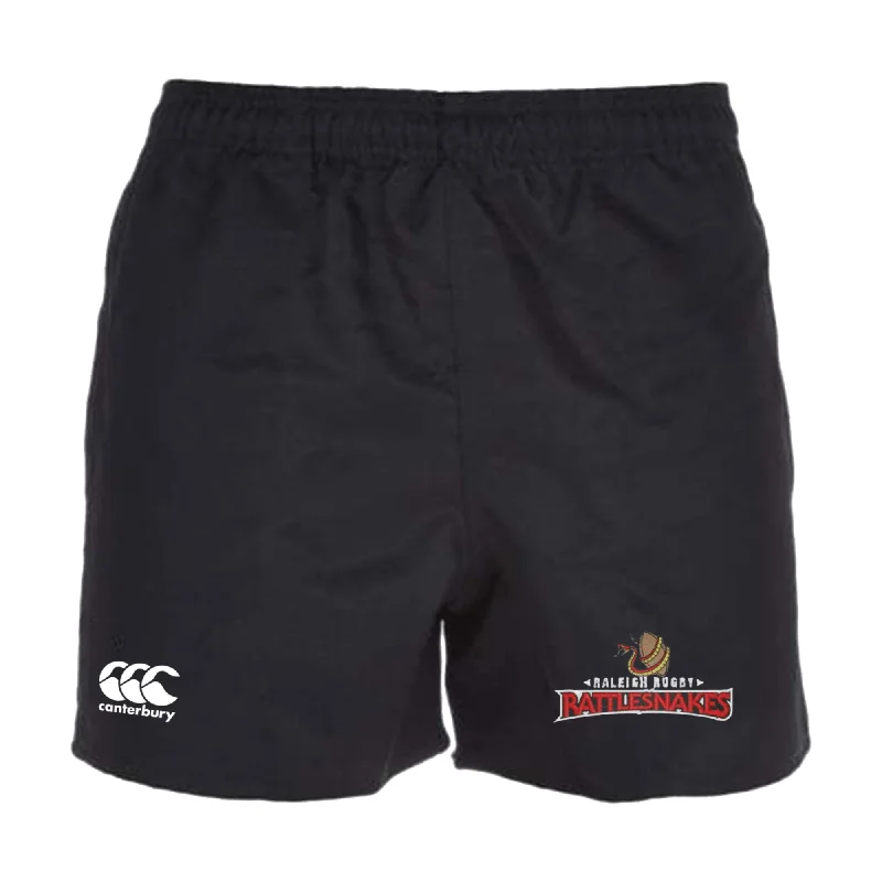 Camping hiking nature rush-Raleigh Rattlesnakes Rugby Professional Polyester Short by Canterbury