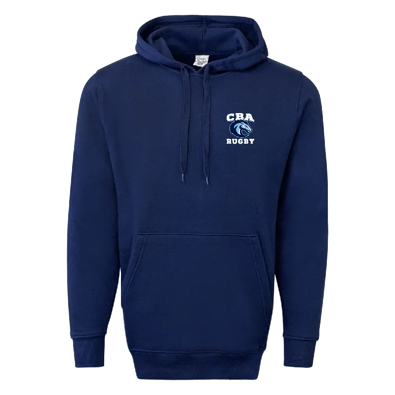 Camping hiking trail hideouts-CBA Rugby 60/40 Fleece Pullover Hoodie