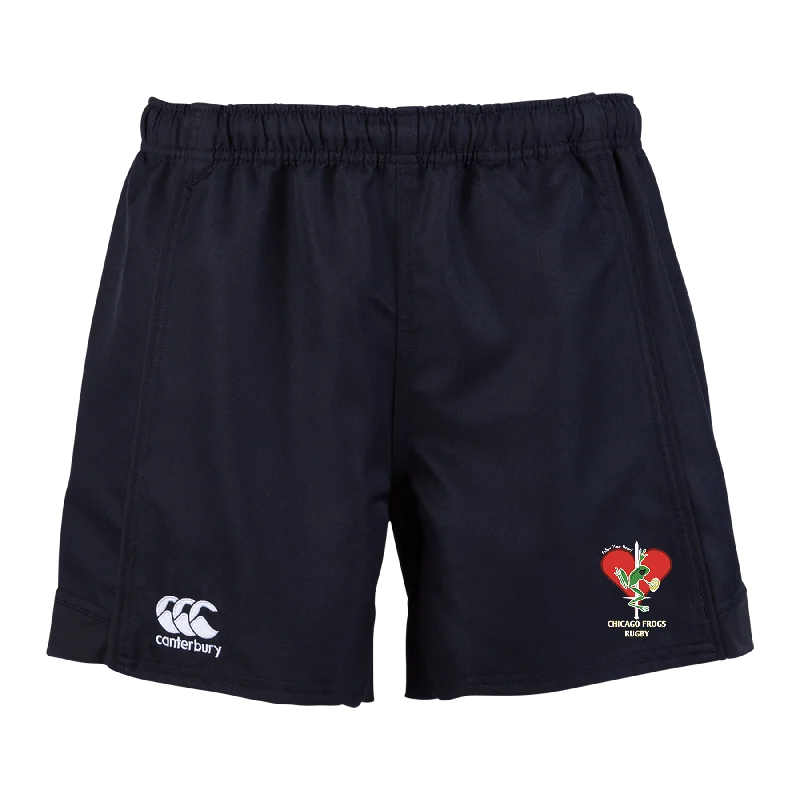 Camping hiking gear cheer-Frogs Canterbury Women's  Black Advantage Rugby Shorts