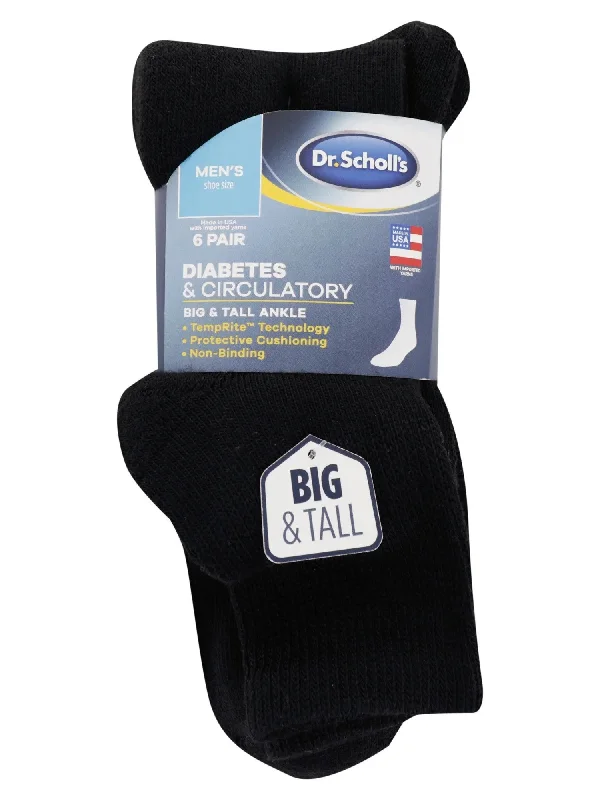 Camping hiking trail trim-Dr. Scholl’s Big & Tall Diabetic Socks