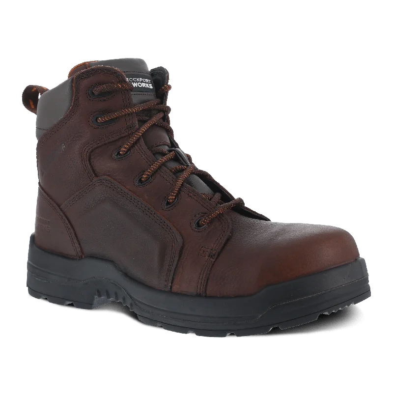 Camping hiking trail gust-Rockport Women's More Energy 6" Lace to Toe Waterproof Work Boot - RK664