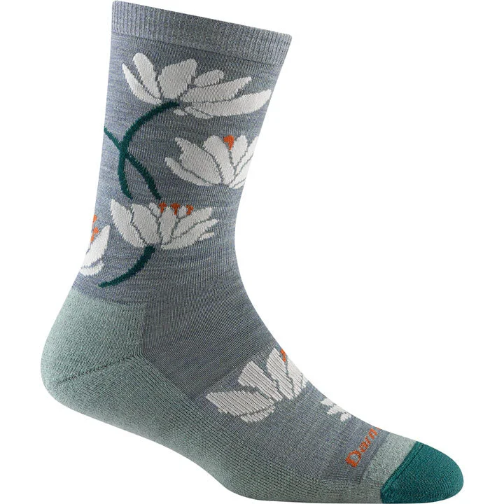 Camping hiking nature thrill-Darn Tough Lillies Crew Lightweight Lifestyle Sock Womens