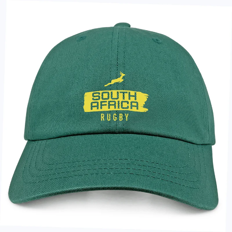 Camping hiking lightweight gems-Nations of Rugby South Africa Brush Stroke Dad Cap 24