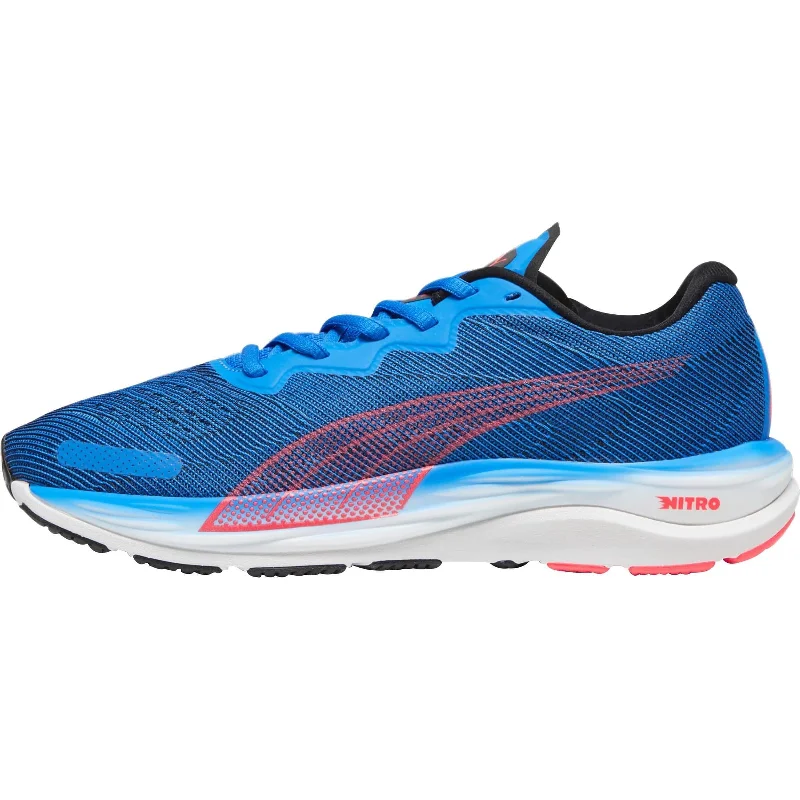 Camping hiking trail thick-Puma Velocity Nitro 2 Mens Running Shoes - Blue