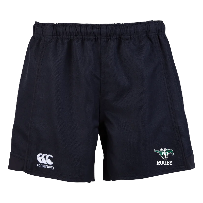 Camping hiking outdoor spark-Myers Parks Crest Canterbury Black Advantage Rugby Shorts