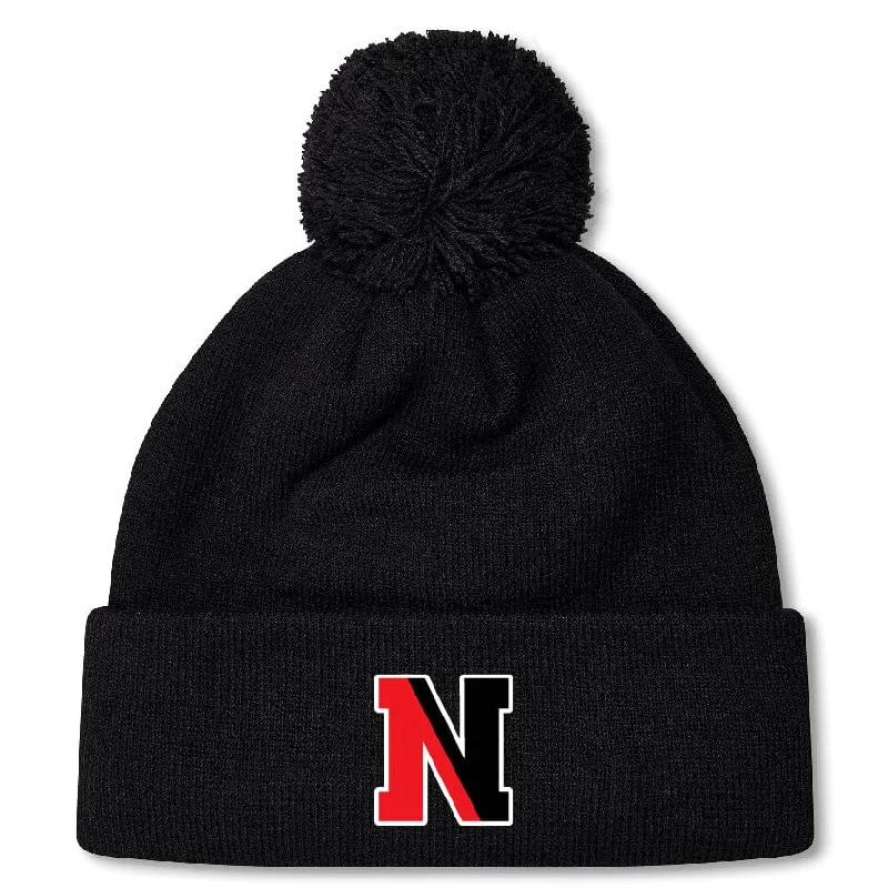 Camping hiking nature pulse-Northeastern University Rowing Pom Pom Beanie by Canterbury