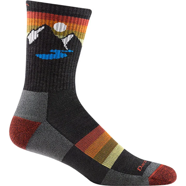 Camping hiking gear zest-Darn Tough Sunset Ridge Micro Crew Lightweight Hiking Sock Mens