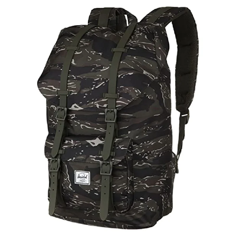 Camping hiking trail charms-Herschel Unisex Tiger Camo/Army One Size Little America Backpack - 10014-03896