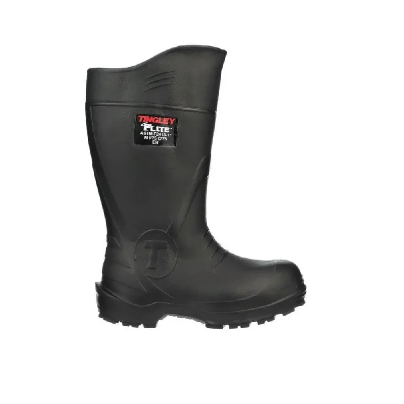 Camping hiking trail hoards-TINGLEY - FLITE - SAFETY TOE KNEE BOOT Composite Safety Toe - 100% Liquid Proof, Black