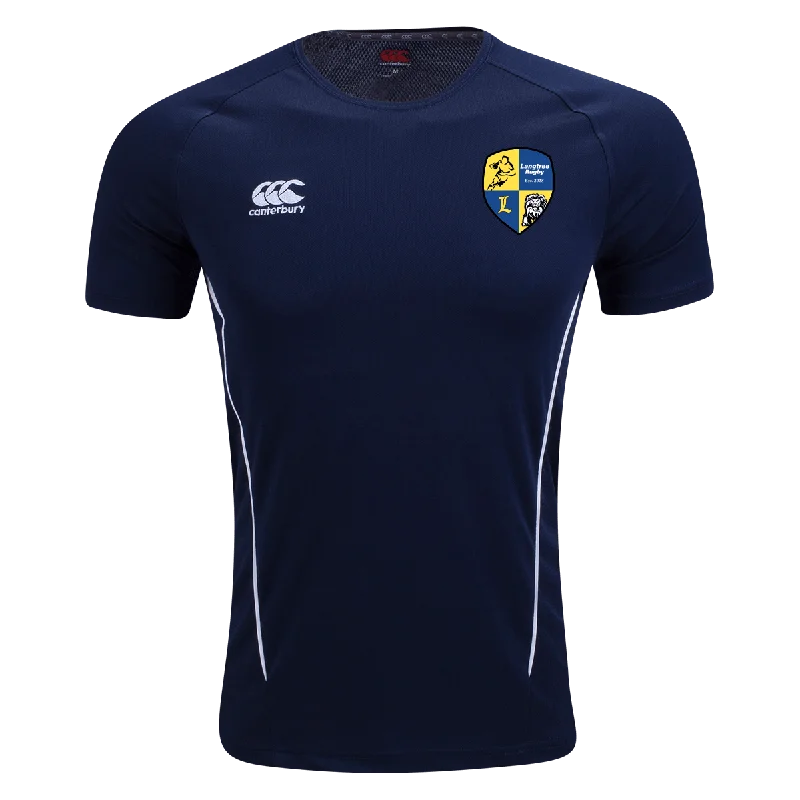 Camping hiking trail thread-Langtree Rugby Club Canterbury Team Navy Dry Rugby  T-Shirt