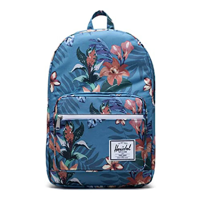 Camping hiking trail tales-Herschel Unisex Summer Floral Heaven Blue One Size Pop Quiz Backpack - 10011-03894