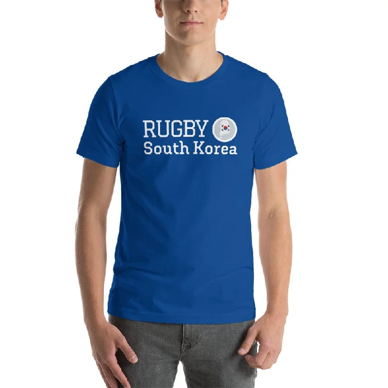 Camping hiking gear lift-South Korea Rugby Cotton T-Shirt