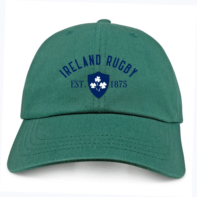 Camping hiking gear snags-Ireland Rugby 1875 Navy Logo Dad Cap