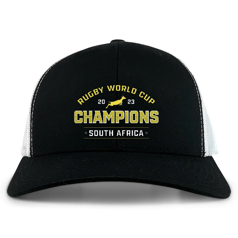 Camping hiking nature buzz-South Africa RWC 23 Champions Retro Trucker Cap