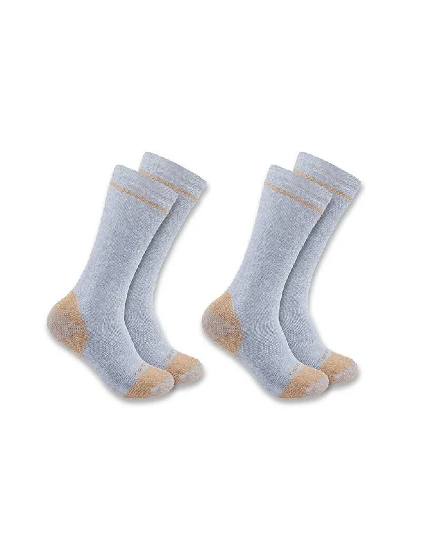 Camping hiking trail gentle-Carhartt Midweight Cotton Blend Steel Toe Boot Sock 2pk