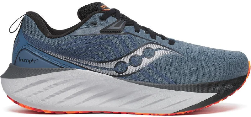 Camping hiking trail mount-Saucony Triumph 22 Mens Running Shoes - Blue