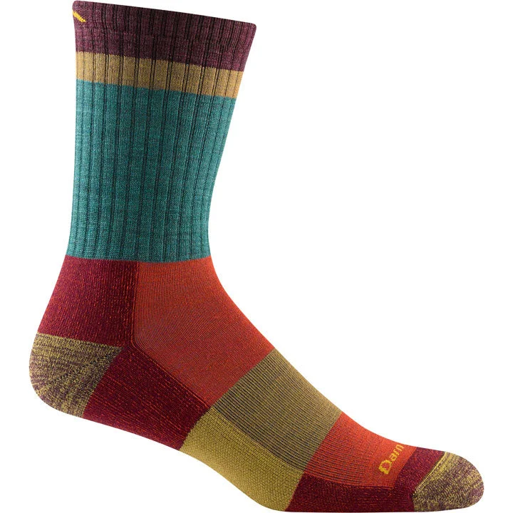 Camping hiking gear rush-Darn Tough Heady Stripe Micro Crew Lightweight Hiking Sock Mens