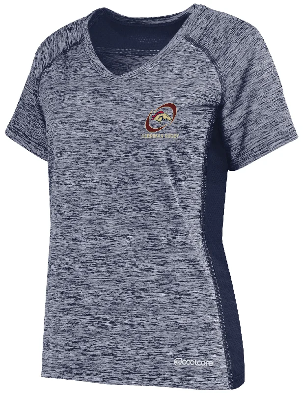 Camping hiking trail river-Herriman High School Women's Electrify Coolcore Training Tee