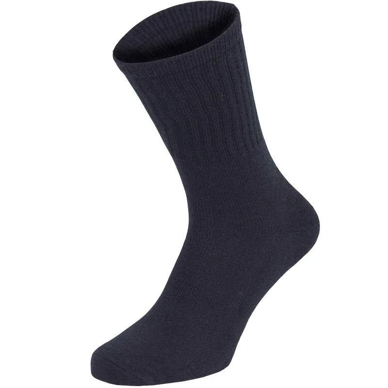 Camping hiking gear thrill-Black Army Men’s Walking Socks 3 Pack