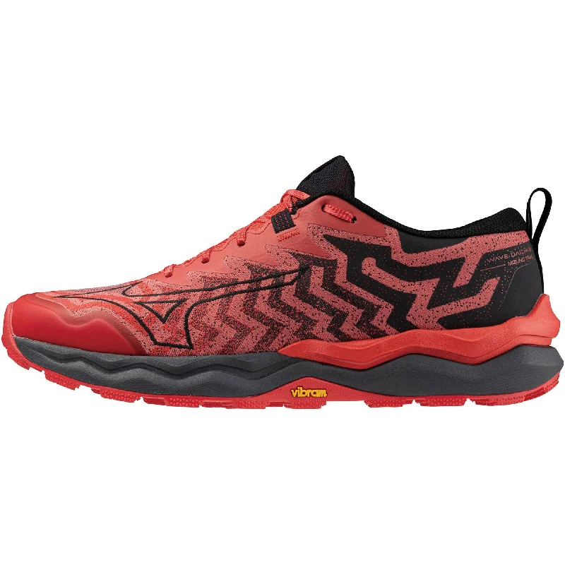 Camping hiking outdoor mood-Mizuno Wave Daichi 8 Mens Trail Running Shoes - Red