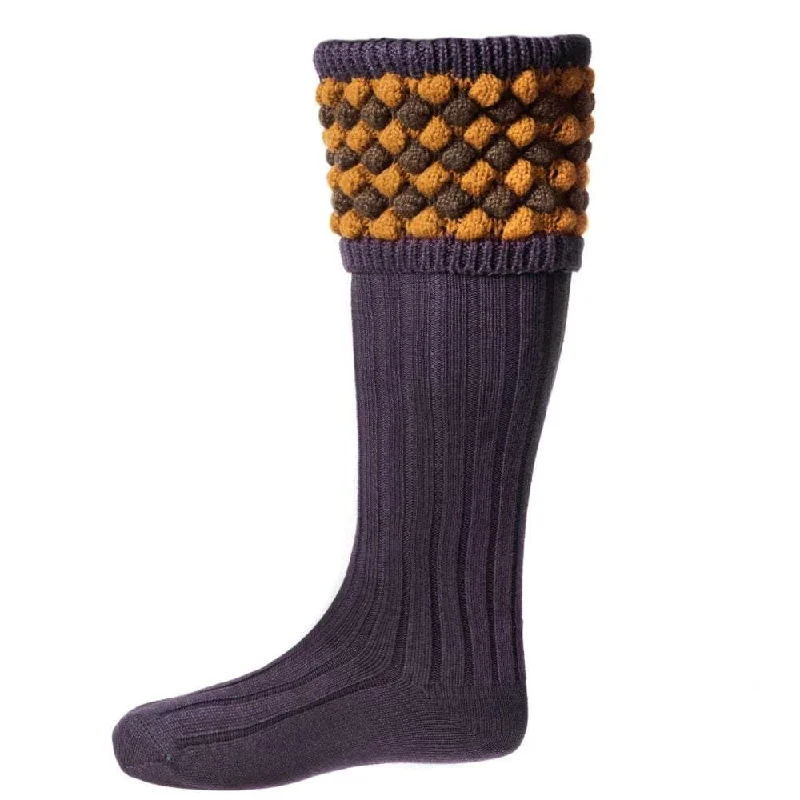 Camping hiking trail still-House of Cheviot Merino Angus Socks - Thistle