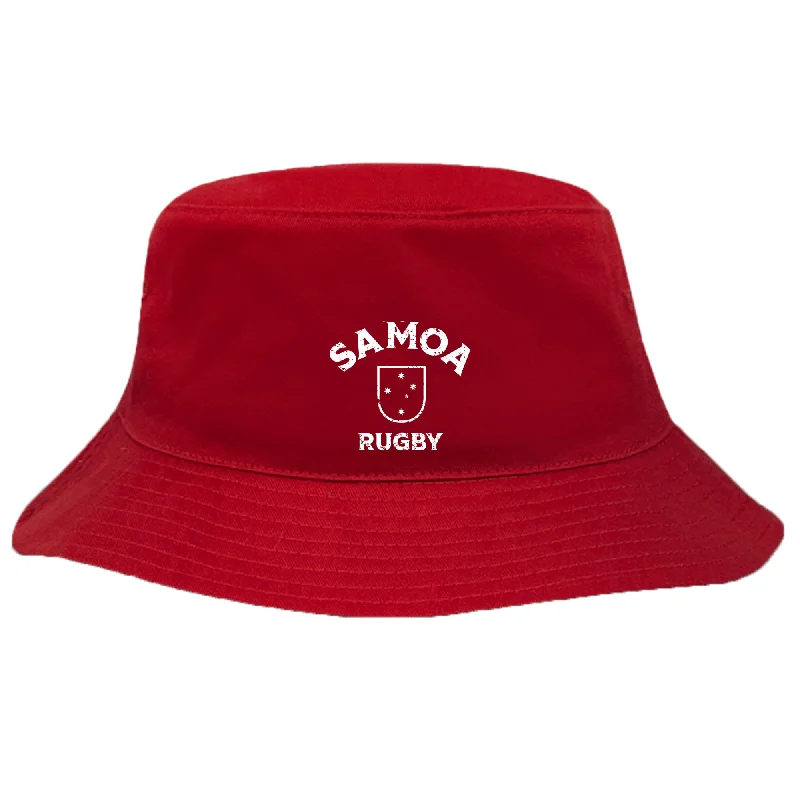 Camping hiking outdoor glow-Nations of Rugby Samoa Rugby Crusher Bucket Hat