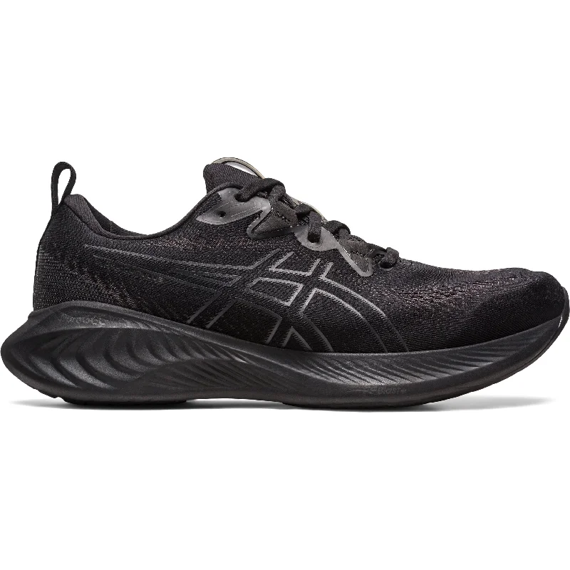 Camping hiking gear snags-Asics Gel Cumulus 25 Mens Running Shoes - Black