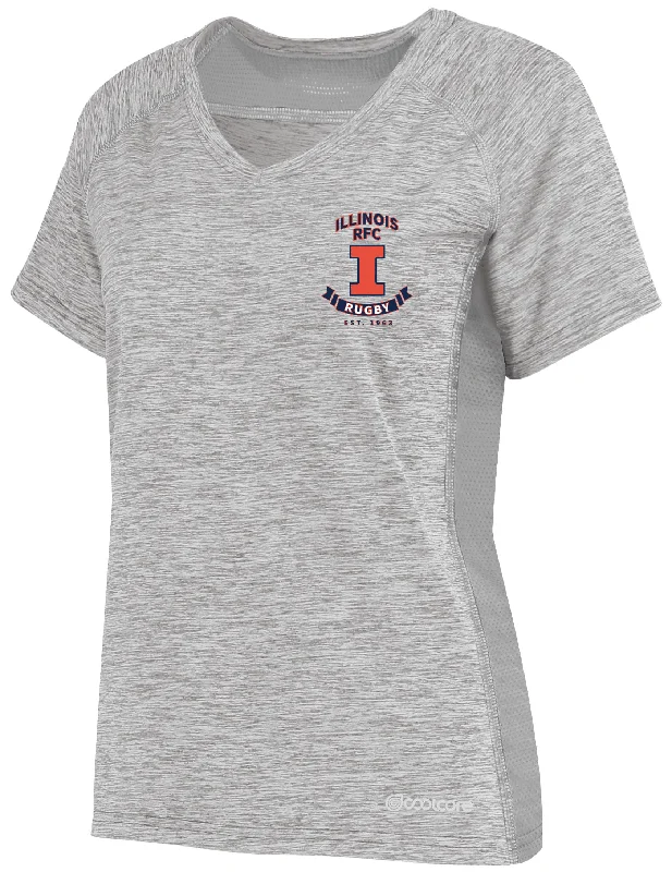 Camping hiking trail glimpses-Illinois RFC Women's Electrify Coolcore Rugby Training Tee