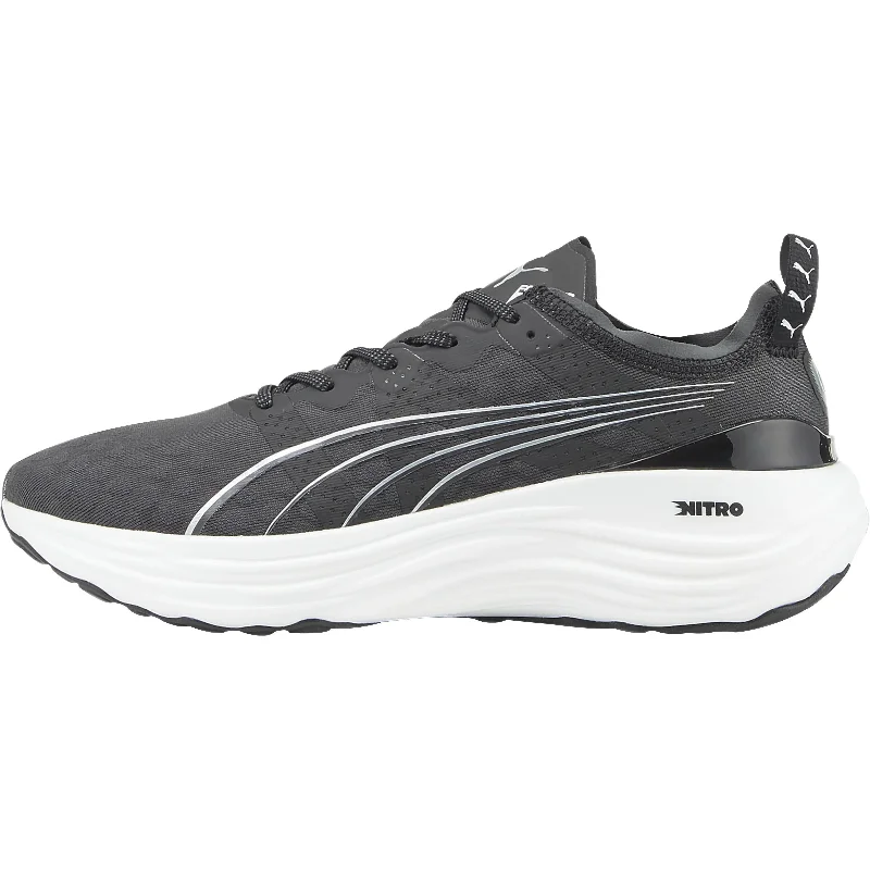 Camping hiking trail tilt-Puma ForeverRun Nitro Mens Running Shoes - Black