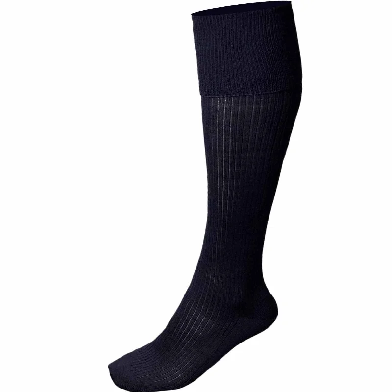 Camping hiking trek staples-British Navy Thin Wool Long Socks