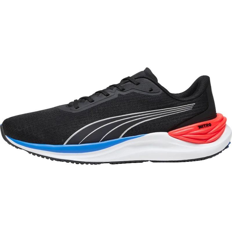 Camping hiking trail burst-Puma Electrify Nitro 3 Mens Running Shoes - Black